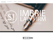 Tablet Screenshot of imbriefamilylaw.com